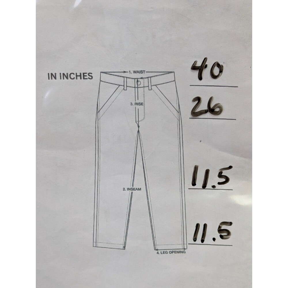 Old Navy Womens 2X Wide Leg Crop Pants Blue High Rise Linen Blend - Picture 6 of 8